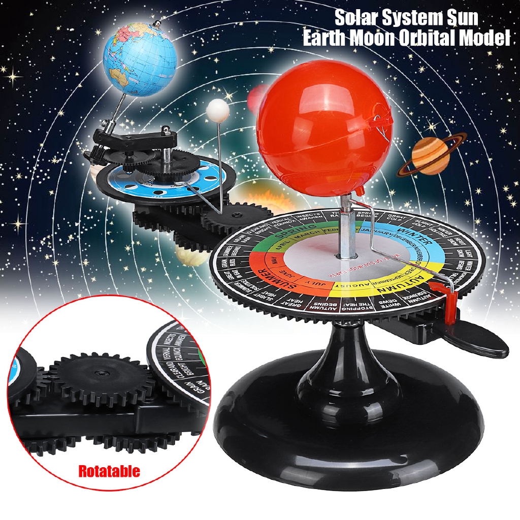 Sun Earth Moon Solar System Orbital Model Educational Planetarium Project Gift H