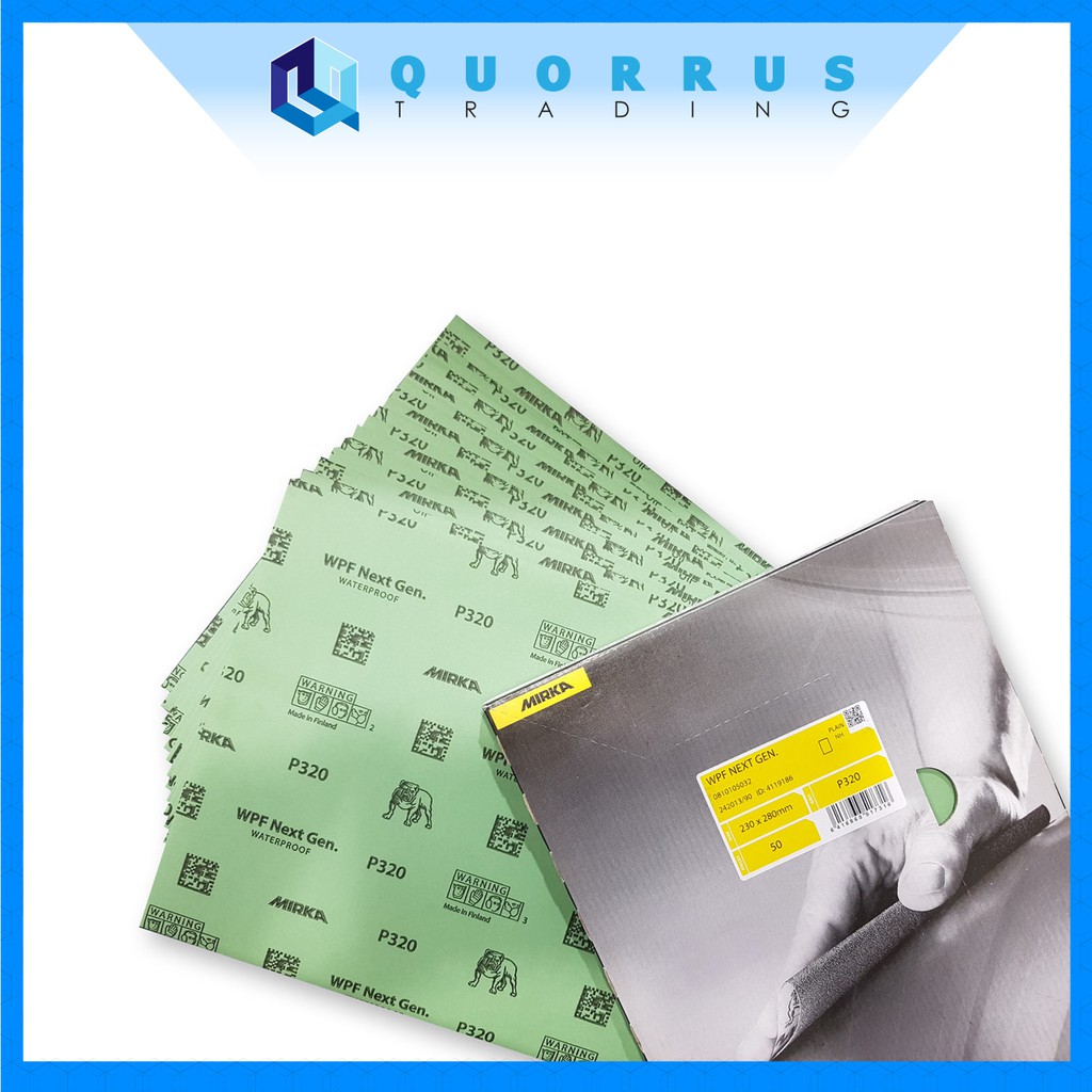 ORIGINAL MIRKA WPF NEXT GEN WET DRY WATERPROOF SANDPAPER ARBASIVE SAND
