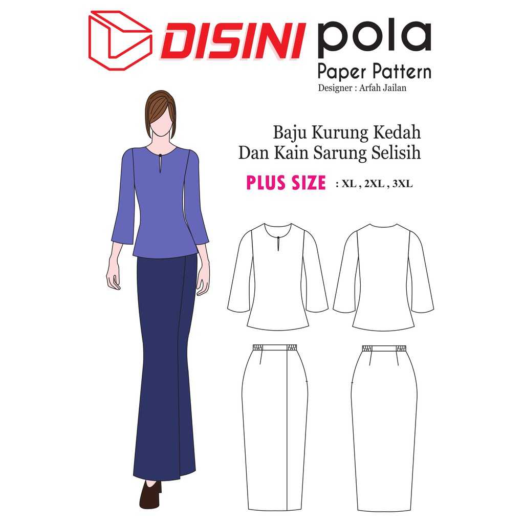 15 Trend Terbaru Pola  Baju  Kurung  Kedah Moden  Kelly Lilmer