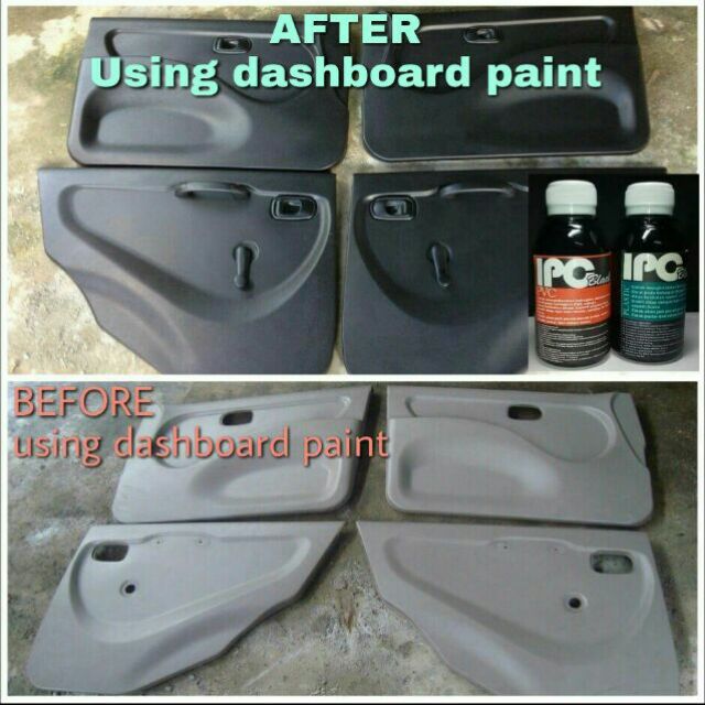 Dashboard Black Paint Car Interior