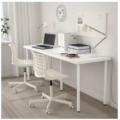 Swedish Design Study Table for 2 People / Office Table / Computer Table / Desk / Working Desk / Long Table, 200 x 60 cm