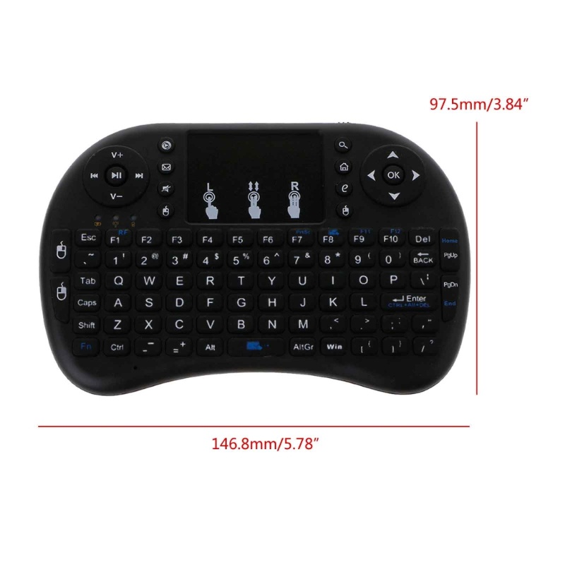 Multi Reliable HAN English 2.4GHz Wireless i8 Keyboard Touchpad Fly Air Mouse PC Laptop TV Box Must - Image 4