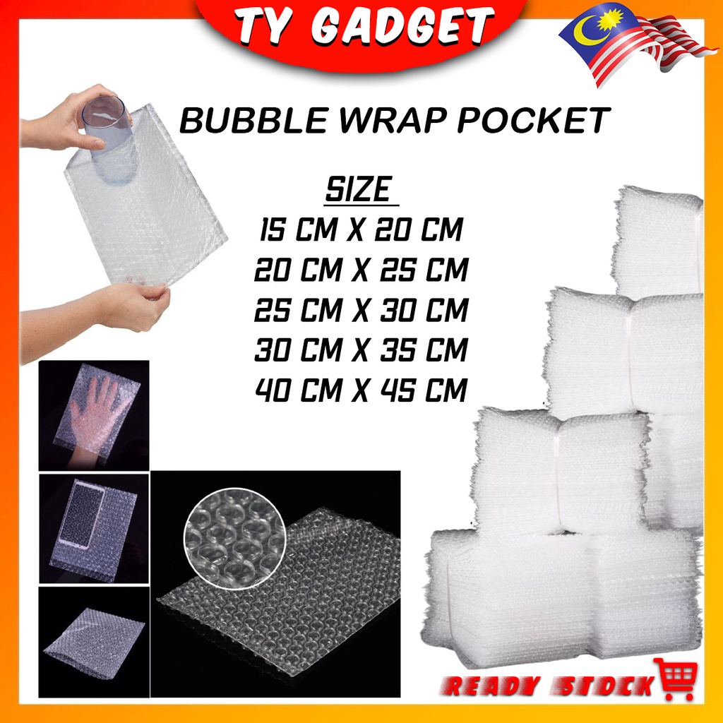 Bubble Wrap Pocket Pouch Envelope Packaging Plastik Gelembung Bubble