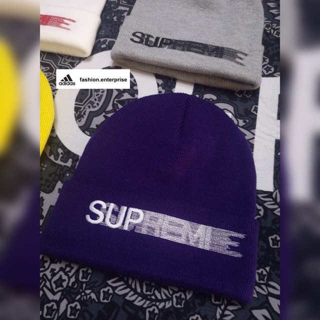 Supreme Motion Logo Beanie Purple 20ss - ニット帽/ビーニー