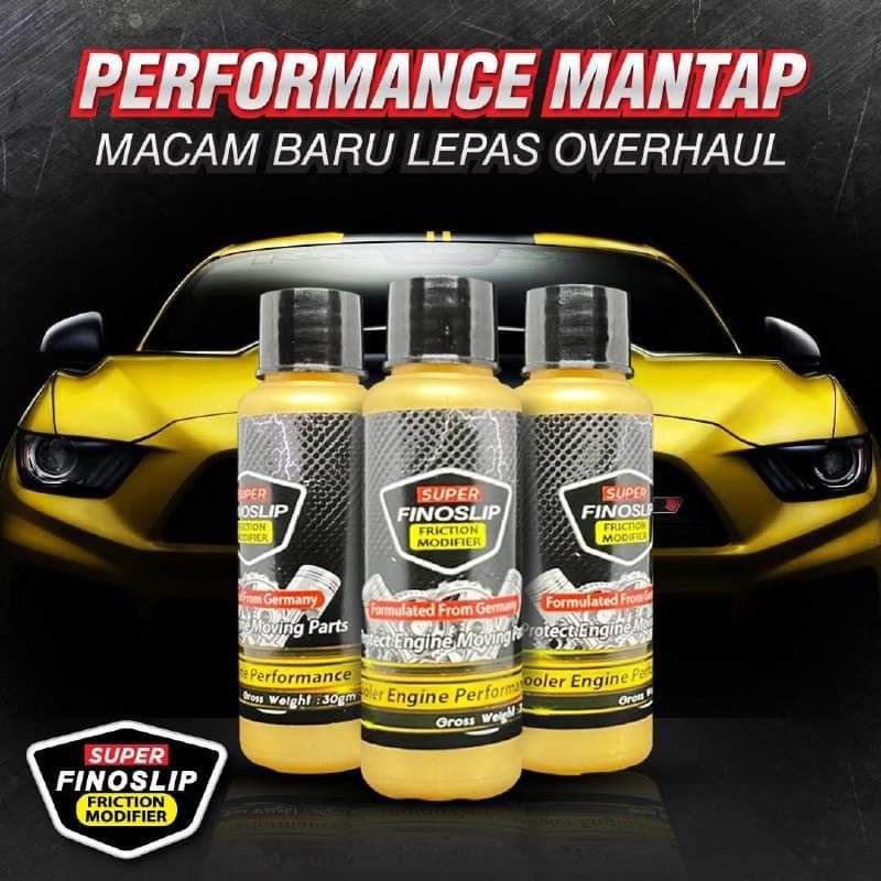 Buy [ ORIGINAL HQ ] Super Finoslip Engine Oil Treatment Merawat 