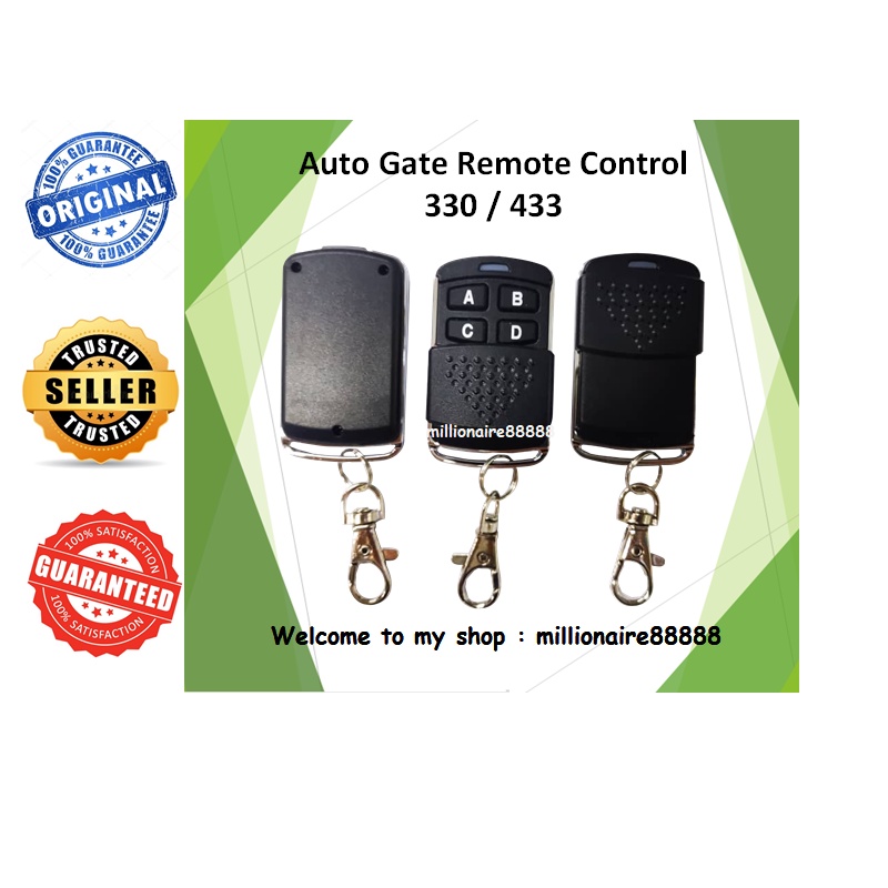 ABCD Original 4 Channel 4 Way 4 Button Remote Control with Battery 330