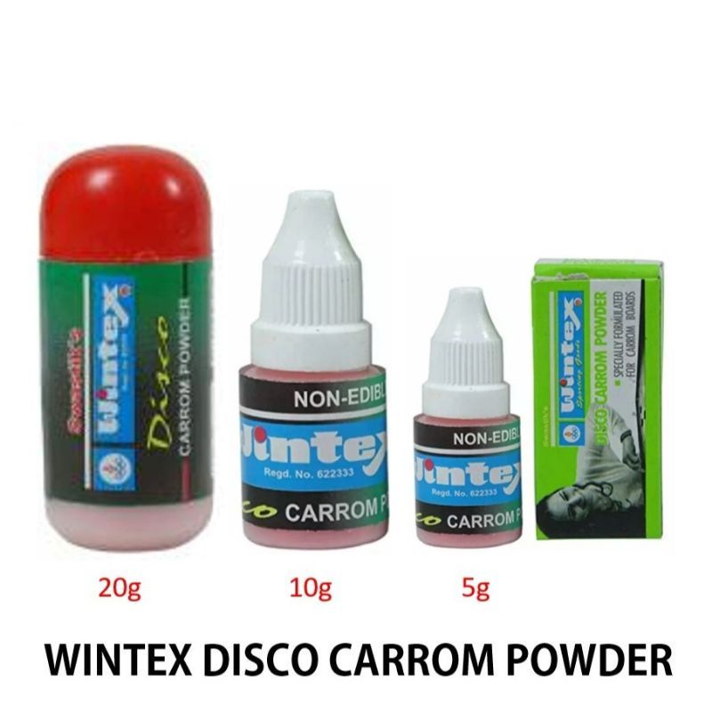 Carrom Powder 20gm/10gm/5gm (3-4pcs/1pc per pack) Swastik Disco Wintex