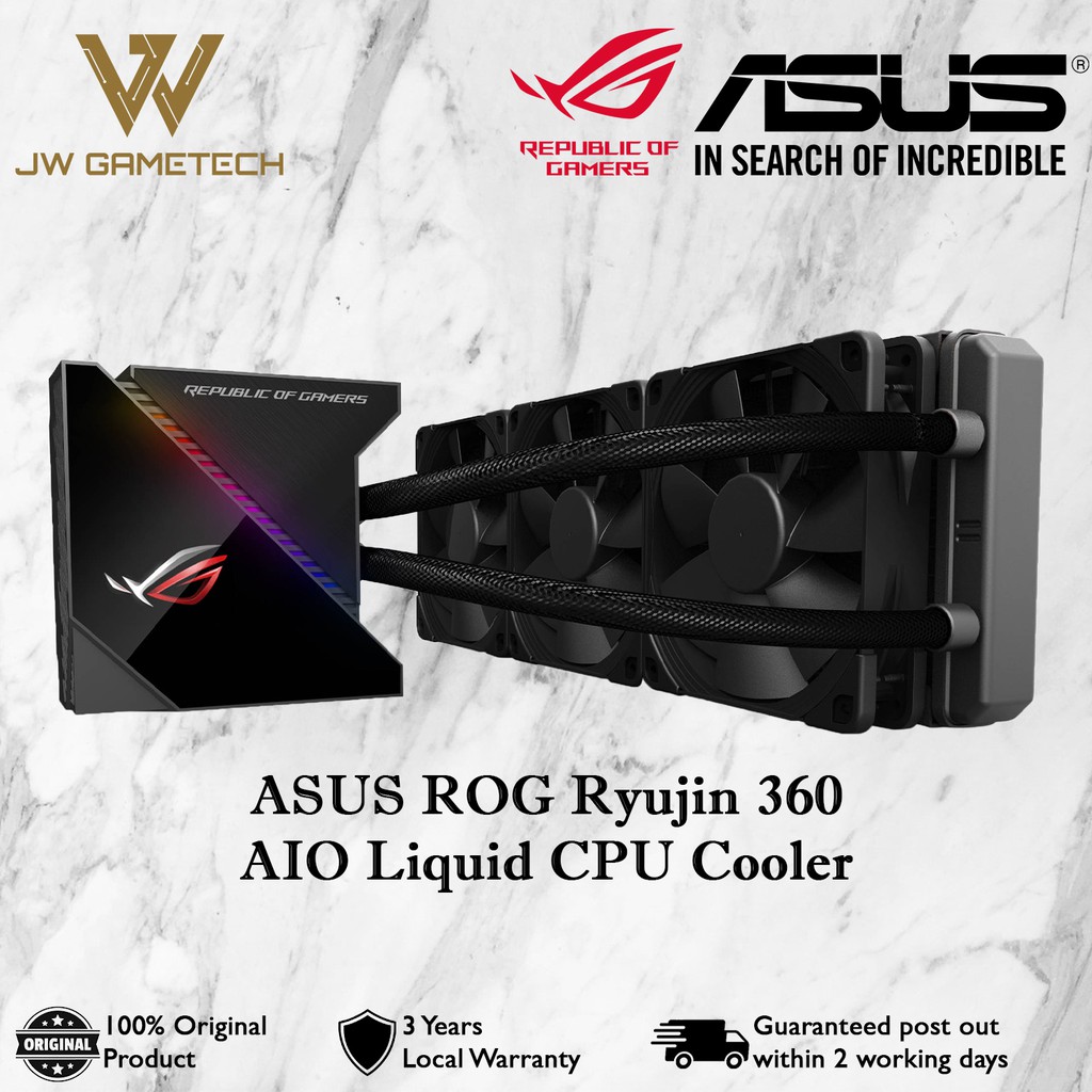 asus rog ryujin ii 71.6 cfm liquid cpu cooler