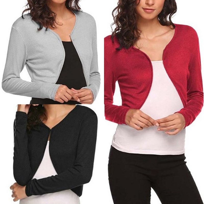 long sleeve shrug cardigan