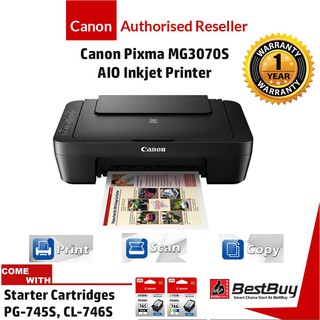 Canon Pixma MG3070S Low Cost Wireless Printer(Print/Scan/Copy/Wi-Fi)