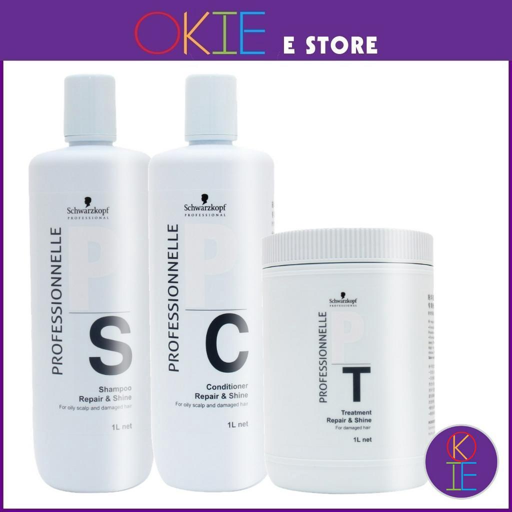 Schwarzkopf Professionnelle Eco & Minimalism Silicon Free Repair & Shine  Shampoo / Conditioner / Hair Treatment 1L | Shopee Malaysia