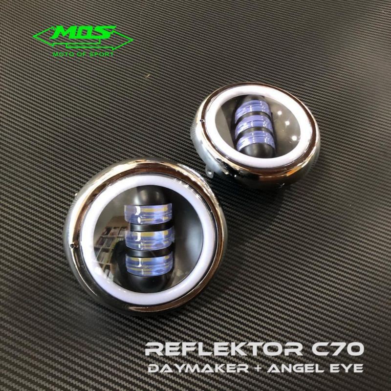 Quality Versatile C70 daymaker angel eyes Reflector Headlights day maker + Motorcycle Premium - Image 4