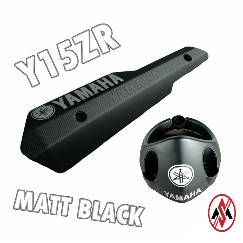 YAMAHA Y15ZR EKZOS COVER CARBON EXHAUST MUFFLER PROTECTOR COVER CARBON / END CAP CARBON Shopee