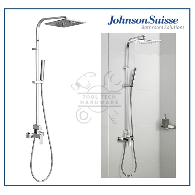 Johnson Suisse Shower Column Single Lever Wallmounted Shower Mixer