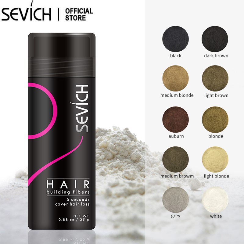 SEVICH Hair Building Fiber Hair Concealer Powder 25g | Shopee Malaysia