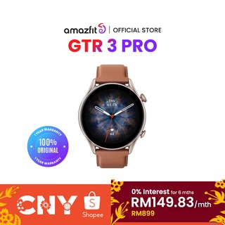 [NEW] Amazfit GTR 3Pro Fitness Smartwatch [1 Year Amazfit Malaysia Warranty]