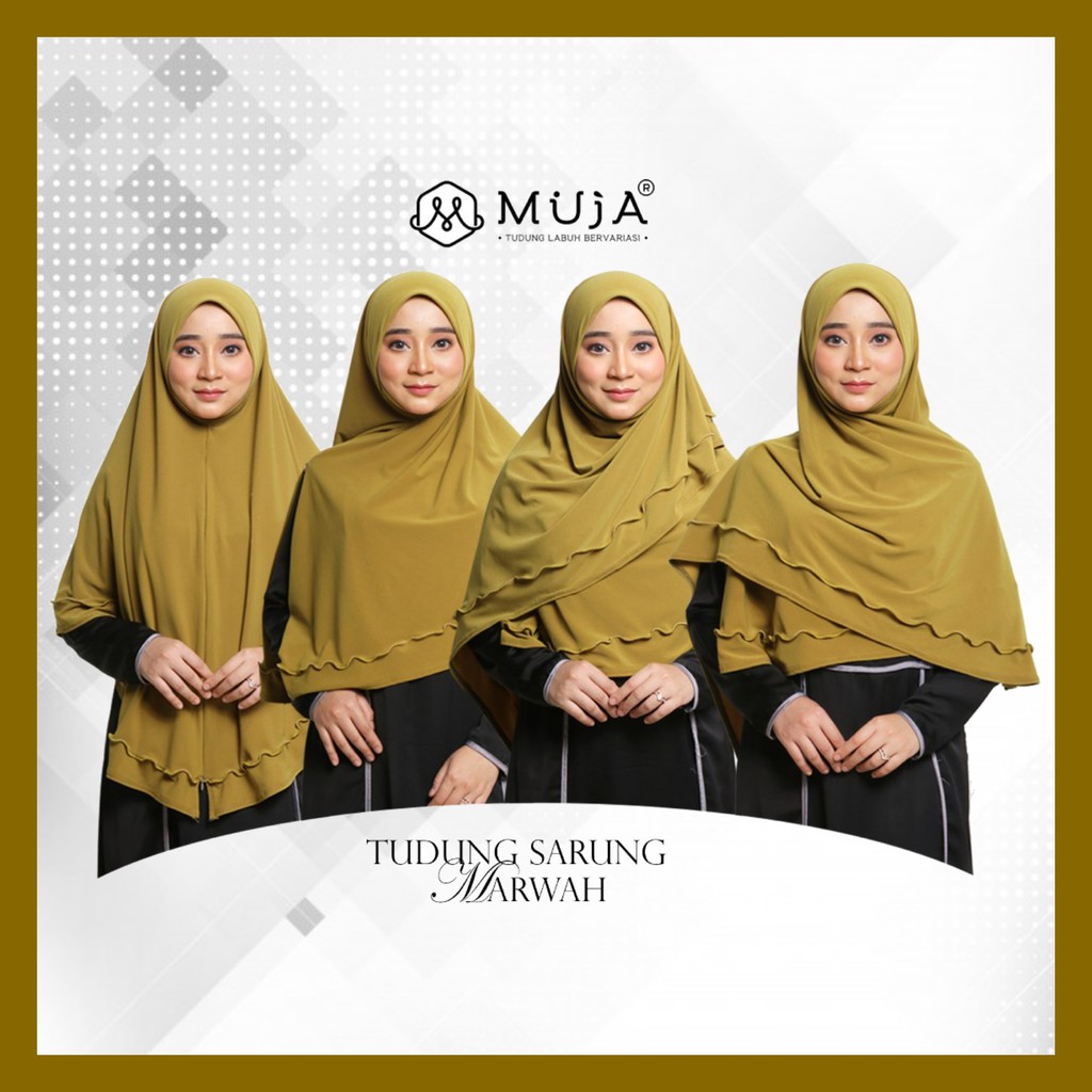 KHIMAR JILBAB  TUDUNG SARUNG LABUH BERDAGU IRONLESS MOSS 