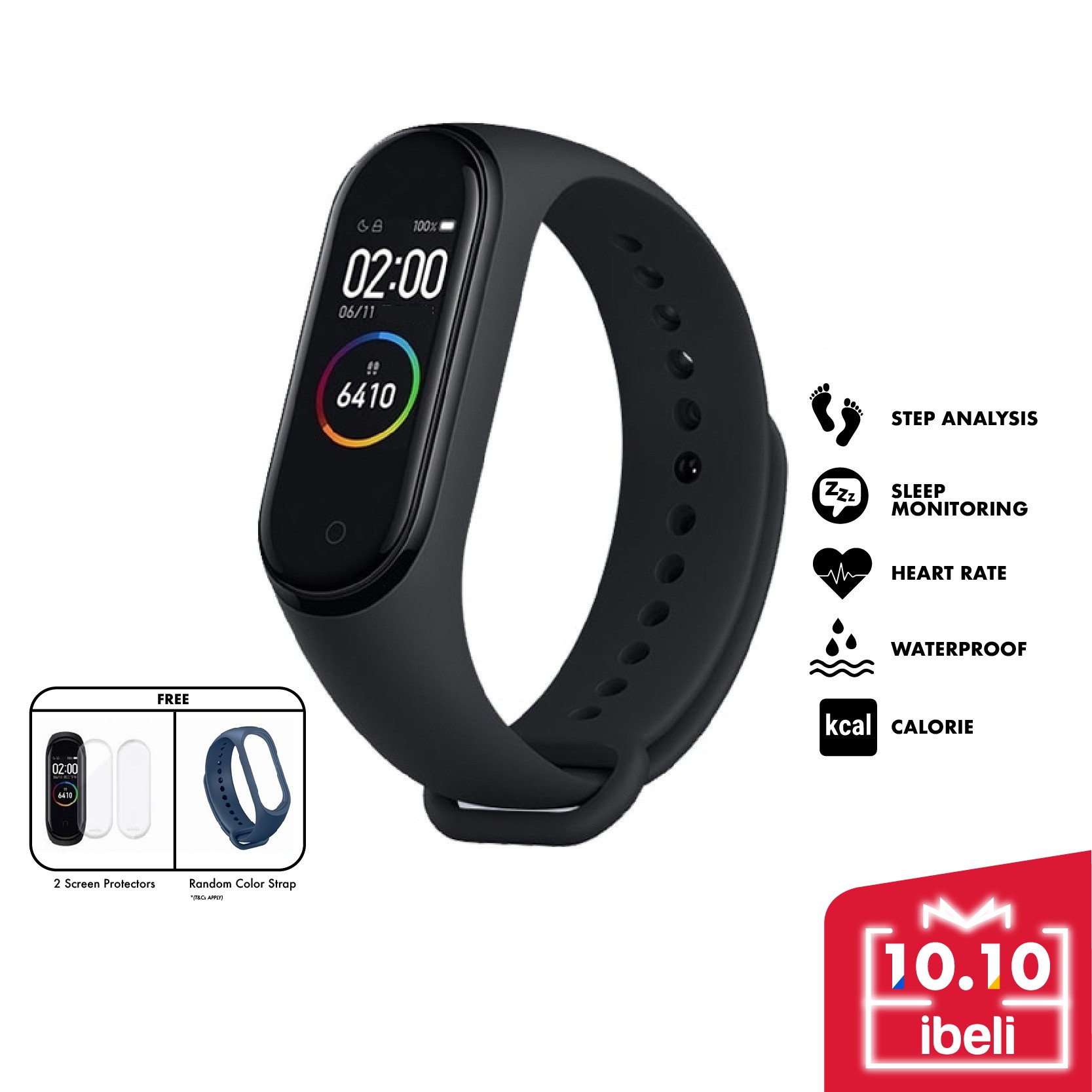 [READY STOCK] Xiaomi Mi Band 4 Touch Screen AMOLED Smart Wristband 0.95 ...