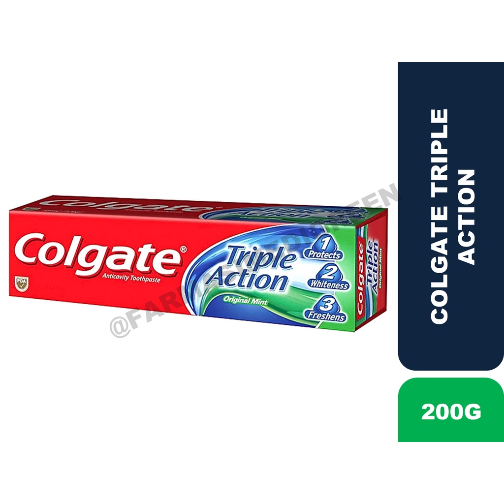 Colgate Toothpaste Triple Action 200G (EXP 12/24) Shopee Malaysia
