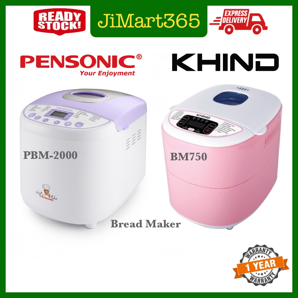 Khind Bread Maker BM750 Pensonic Bread Maker PBM-2000 Pembuat Roti Pensonic PBM2000