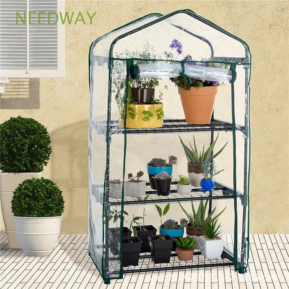 2/3/4/5 Tiers Mini Greenhouse Cover Walk In GrowBag Garden Plant Shed Tunnel PVC 