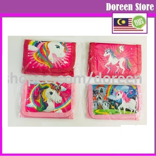 Girls Coin Purse Wallet Unicorn Emoji Peppa