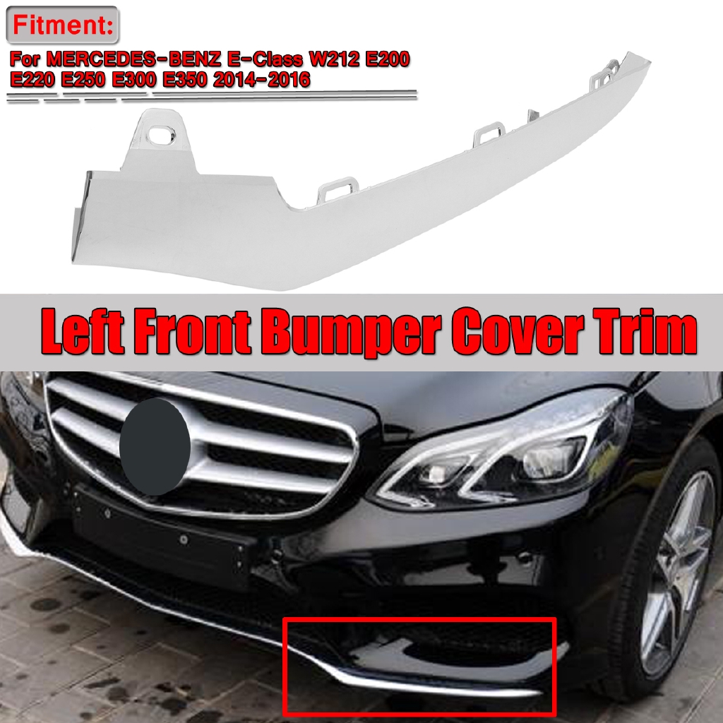 Class W210 2000-2002 Front Bumper Left Moulding Chrome Trim Mercedes E Class W210 2000-2002 Front Bumper Left Moulding Chrome Trim Mercedes E