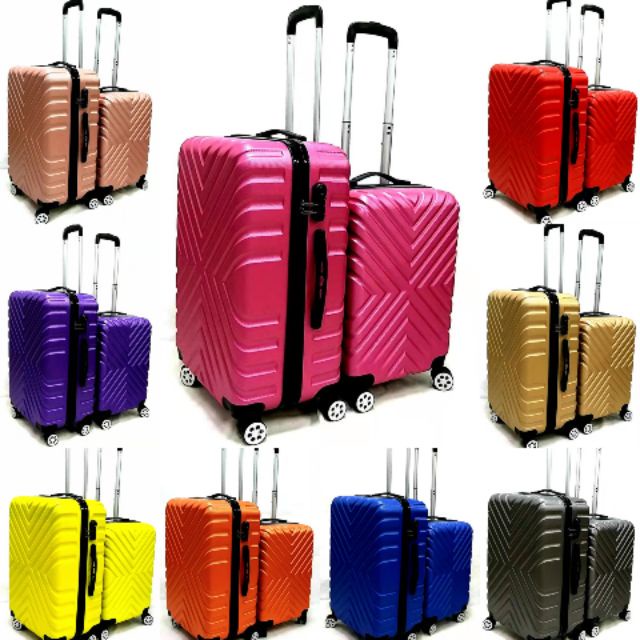 New design X travel luggage ABS material 20inch 24inch beg bagasi