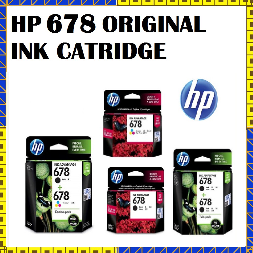 HP 678 BLACK / COLOR / COMBO / TWIN PACK Ink Cartridge FOR PRINTER 1515