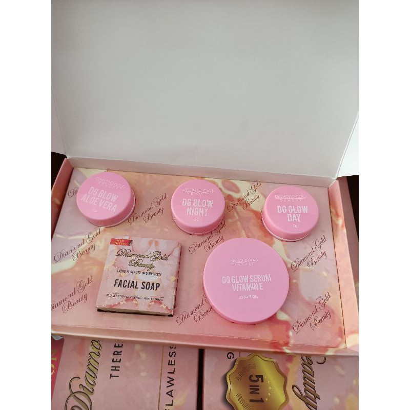 [ READY ] DIAMONDGOLD DG SKINCARE SET 5IN1
