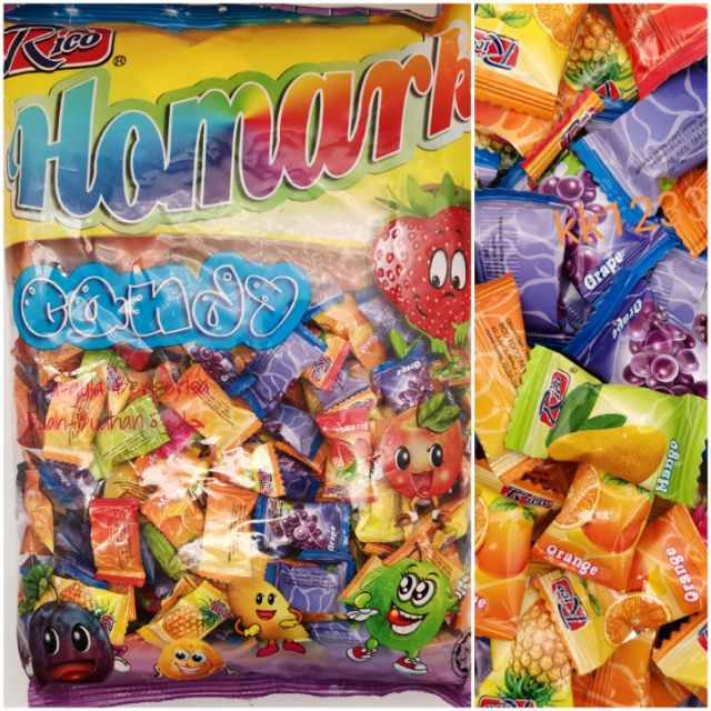 Rico Homark Mixed Fruit Candy 400pcs Shopee Malaysia