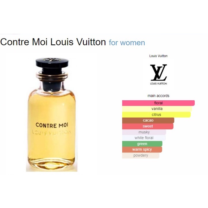【数量限定】 CONTRE – MOI Vuitton 100ml Deliver - sciforschenonline.org