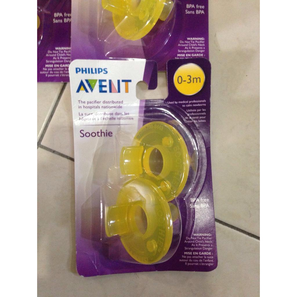 yellow avent pacifier