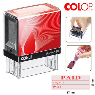 Colop Custom Make Company Address Name Self Inking Rubber Stamp P30 18x47mm
