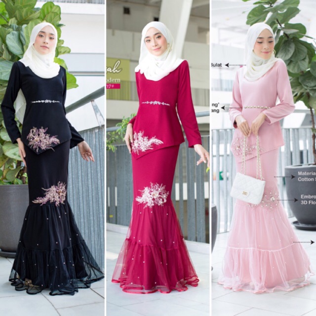  FREE SIZE PLUS SIZE BAJU  KURUNG  MODEN  RAYA 2021  