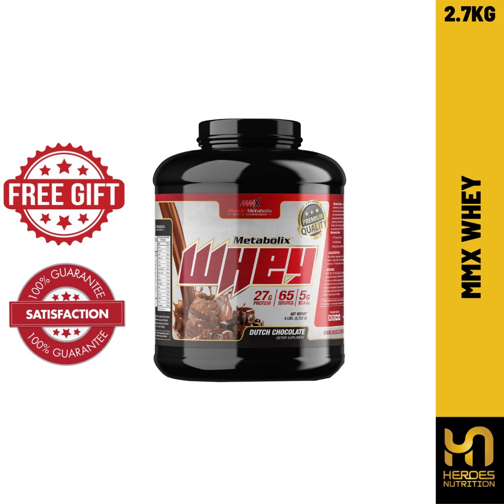 MMX Muscle Metabolix Whey Dutch Chocolate Whey Protein Powder, Muscle Building, Lean Muscle