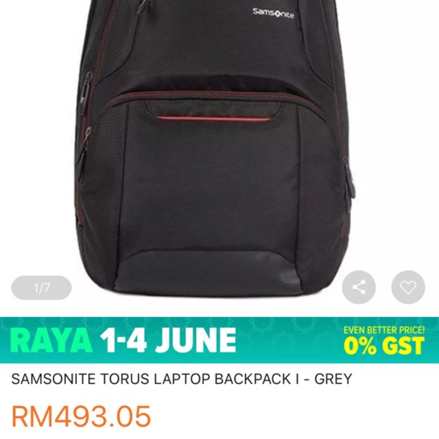 samsonite torus laptop backpack