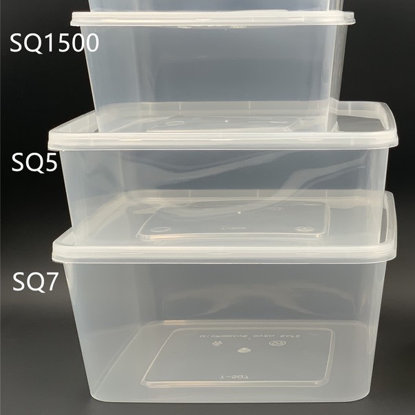 Plastic Container Square Food Storage SQ1500 / SQ5 / SQ7 Shopee Malaysia