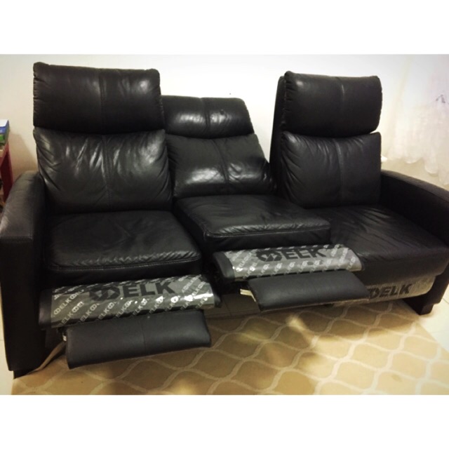 All Leather Sofa Recliner | Baci Living Room