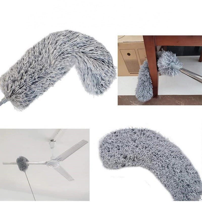 Bulu Ayam Duster Penyapu Sawang Boleh Laras Fan Cleaner Dust Cleaner Pembersih Kipas Siling Microfiber Duster Habuk Shopee Malaysia