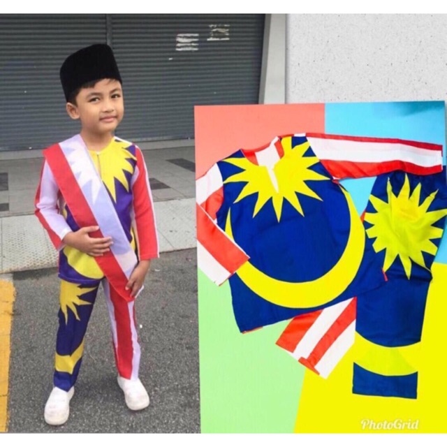 Baju Bendera Baju Kemerdekaan Baju Melayu Merdeka Ready Stock Baju Dan Seluar Sahaja Shopee Malaysia