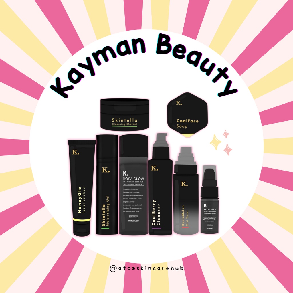 🔥READY STOCK🔥 Kayman CoalBerry Cleanser | CoalFace Soap | Hyalumelon Toner | Essence | Serum | Moisturizer | KayMEM