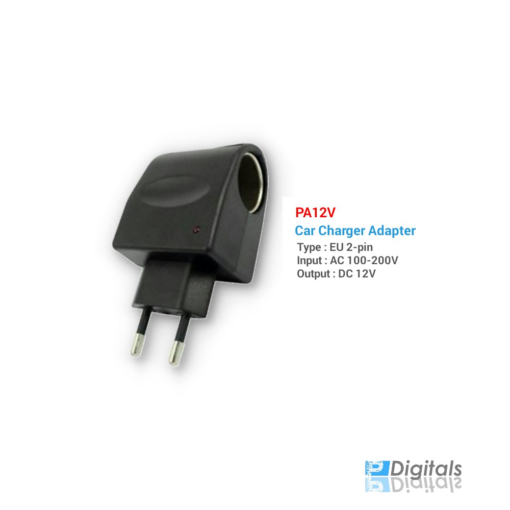 2 pin plug to car charger