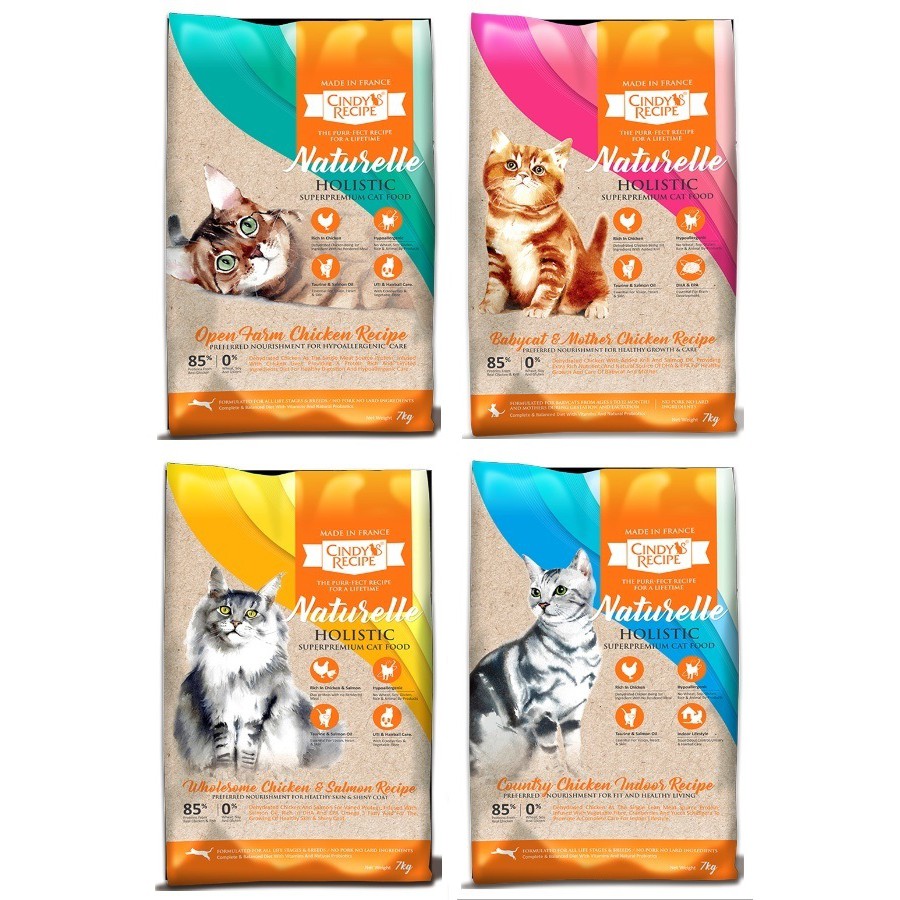 Cindy's Recipe Naturelle Holistic Superpremium Cat Food (7kgs) | Shopee ...