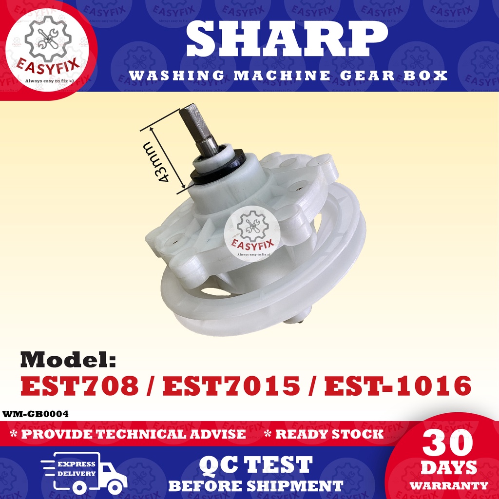 EST708 / EST7015 / EST1016 SHARP SEMIAUTO WASHING MACHINE GEAR BOX