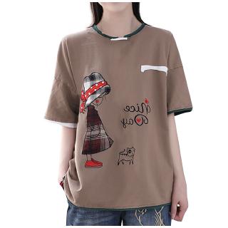 Korean large plus  size  women s baju  t shirt MURAH  loose 