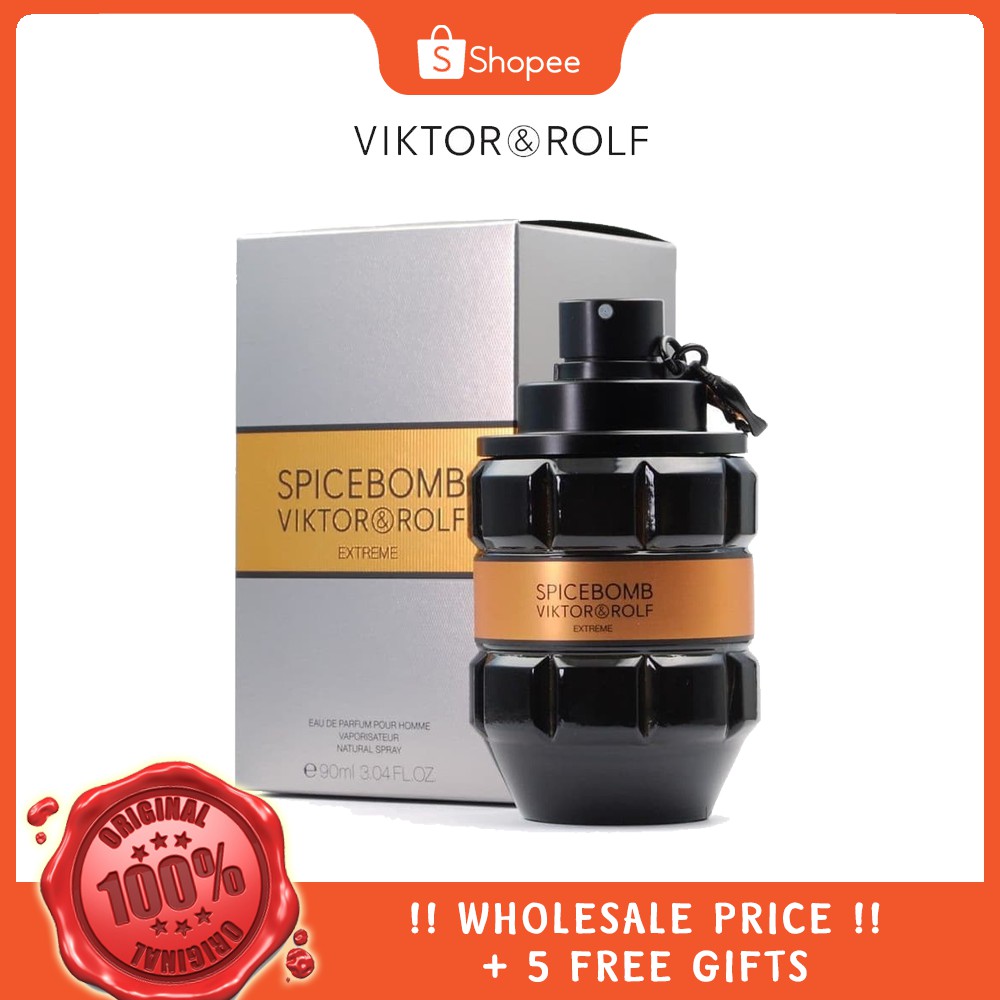 100 Original Viktor Rolf Spicebomb Extreme 90ml Edp Perfume Shopee Malaysia