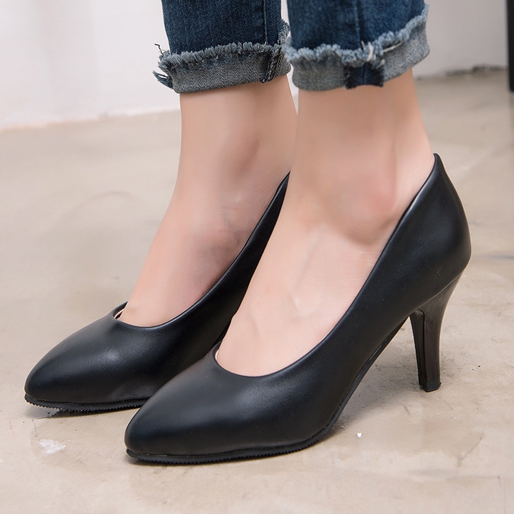 black heel dress shoes