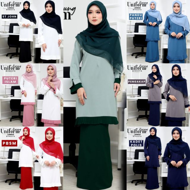  Baju  Kurung  Uniform LIMITED STOCK Shopee Malaysia