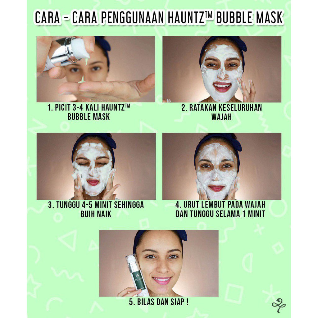 Hauntz Bubble Mask Merawat Kulit Muka Yang Rosak Shopee Malaysia